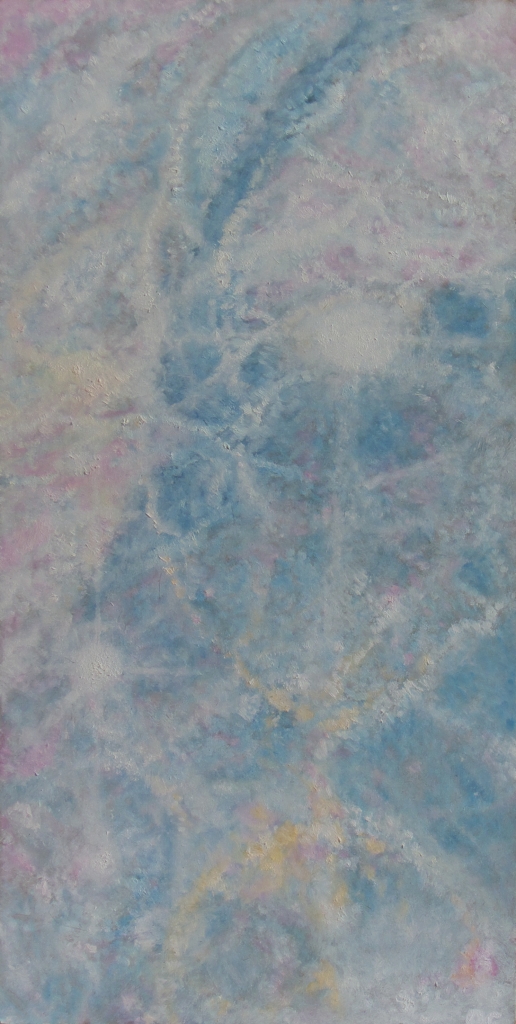 peinture intuitive abstraite à l'huile intitulée "L'Arbre-Etoile" de Orianne Courmes